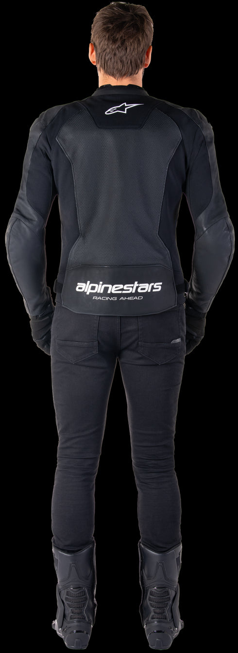 Alpinestars Faster V3 Airflow Leather Jacket - Black/White