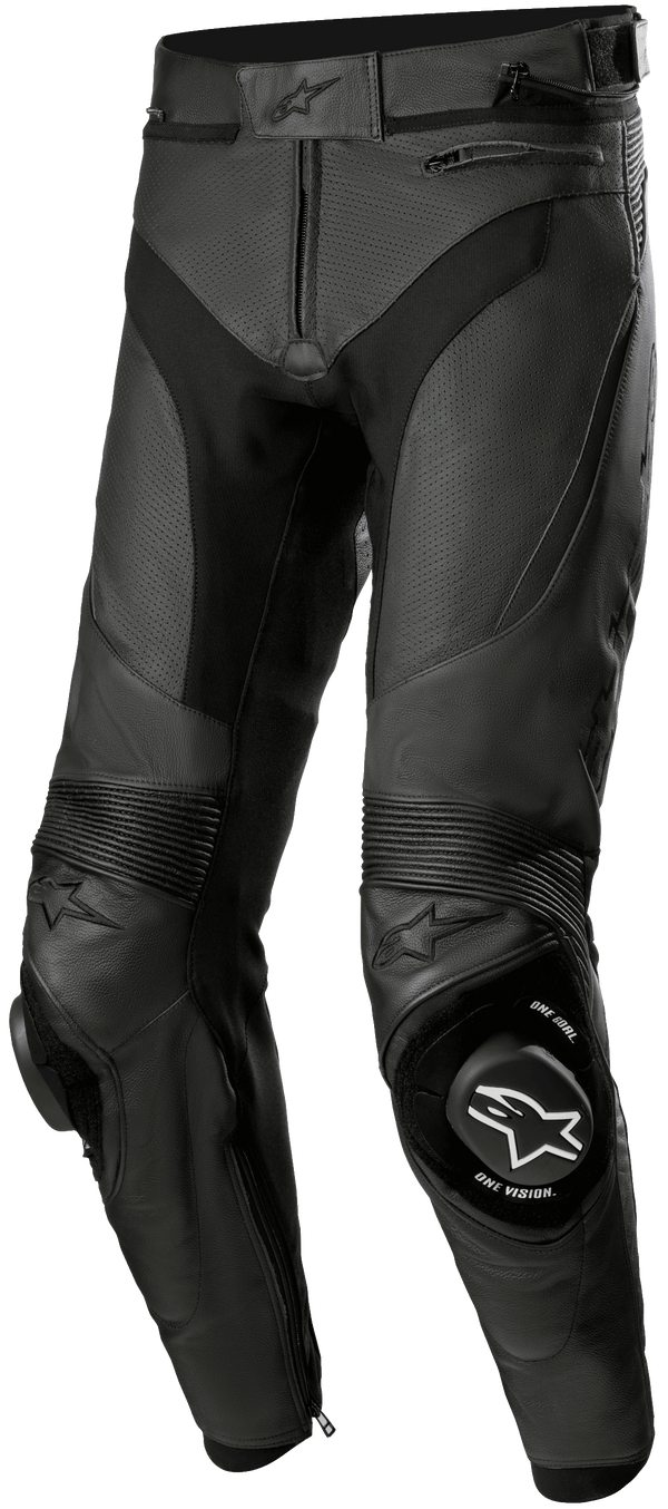 Alpinestars Missile V3 Airflow Leather Pants - Black/Black