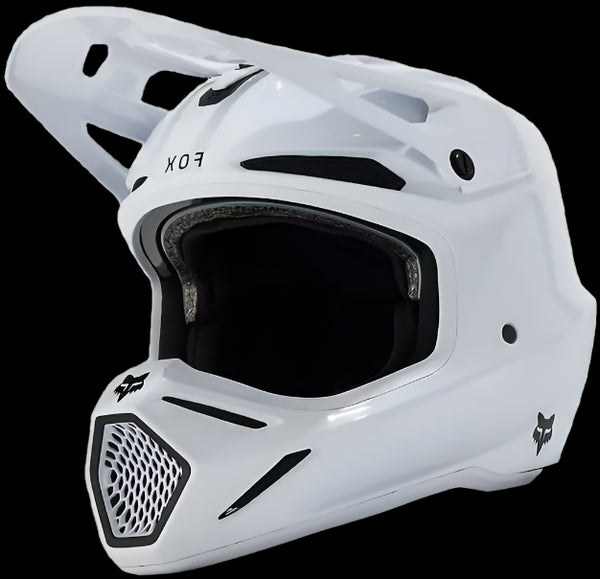 Fox Racing V3 RS Carbon Solid Helmet - White