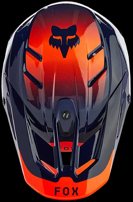 Fox Racing V3 Revise Helmet - Navy/Orange