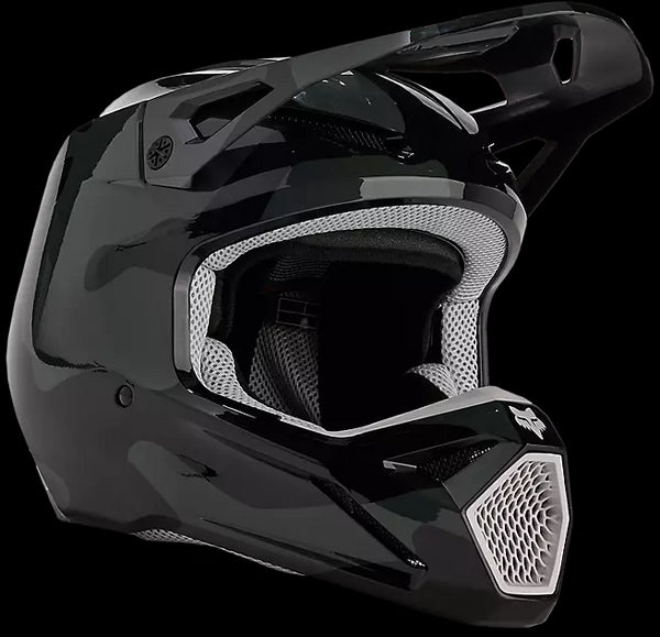Fox Racing V1 Bnkr Helmet - Black Camouflage