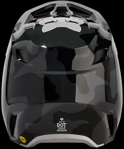 Fox Racing V1 Bnkr Helmet - Black Camouflage