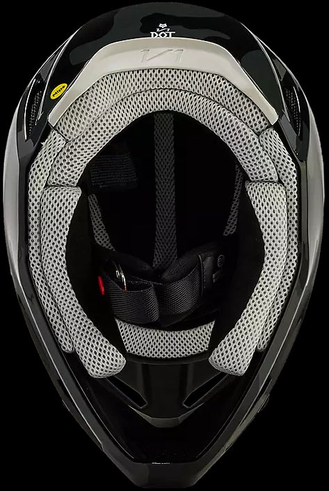 Fox Racing V1 Bnkr Helmet - Black Camouflage