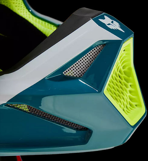 Fox Racing Youth V1 Nitro Helmet - Blue Matt 551