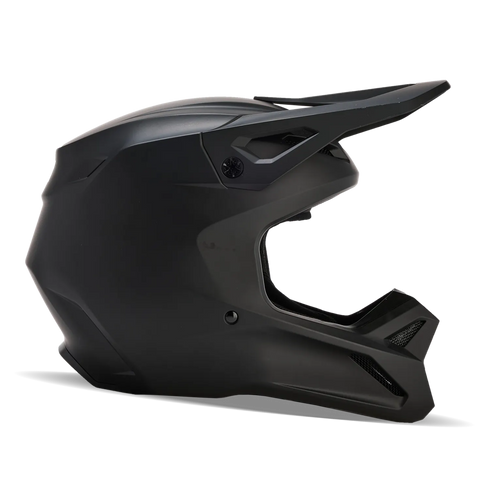 Fox Racing 2027 Youth V1 Solid Helmet - Black Matt