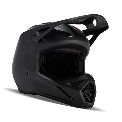 Fox Racing 2027 Youth V1 Solid Helmet - Black Matt