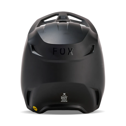 Fox Racing 2027 Youth V1 Solid Helmet - Black Matt