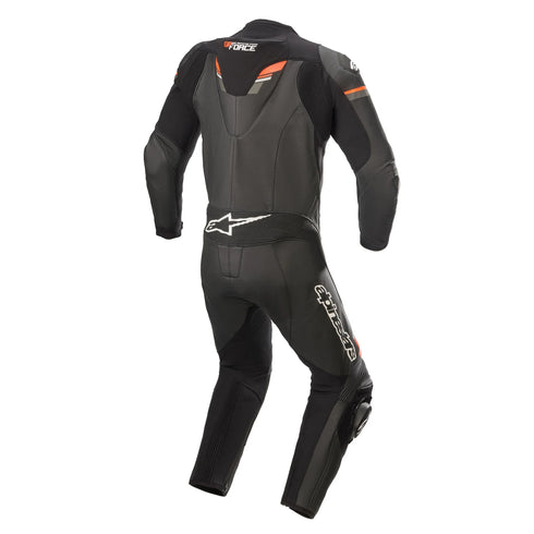 Alpinestars GP Force Chaser Leather 1PC Suit - Black/Red Fluo