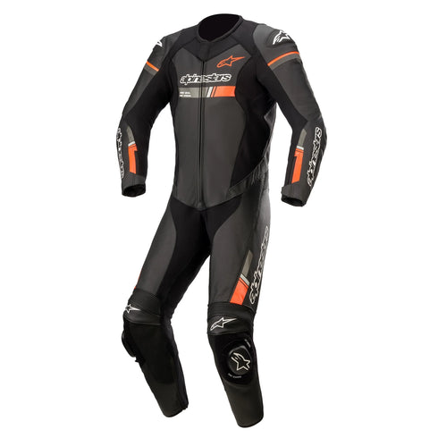 Alpinestars GP Force Chaser Leather 1PC Suit - Black/Red Fluo