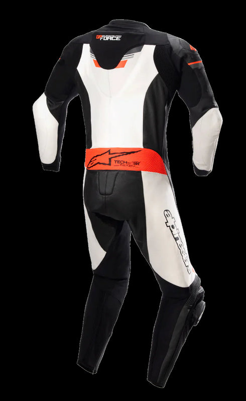 Alpinestars GP Force Leather Suit (1pc) Black/White/Red Flou