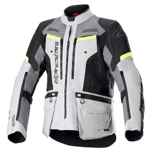 Alpinestars Bogota Pro Drystar Jacket - Ice Grey/Dark Grey/Yellow Fluo