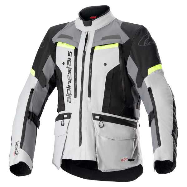 Alpinestars Bogota Pro Drystar Jacket - Ice Grey/Dark Grey/Yellow Fluo