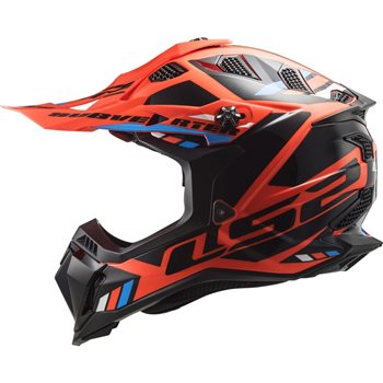 LS2 MX700 Subverter Evo II Stomp Helmet - Orange/Black