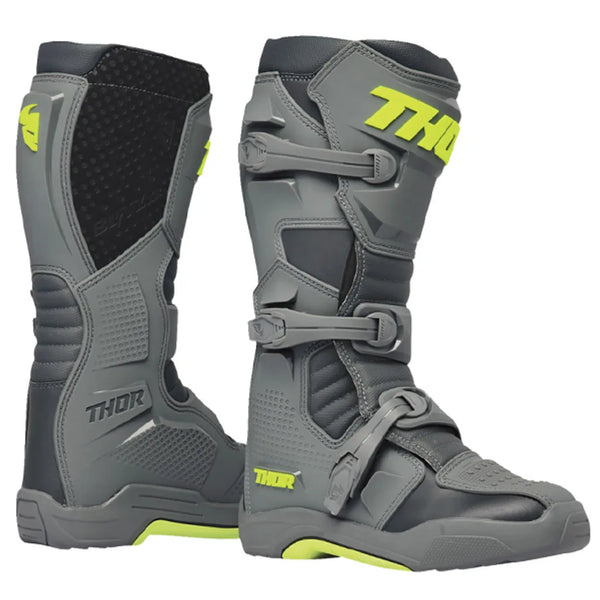 Thor Youth Blitz XR LTD Boots - Green/Charcol