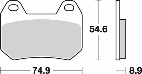 SBS HF Ceramic Front/Rear Brake Pads - FA304