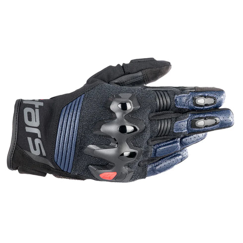 Alpinestars Halo Leather Gloves - Dark Blue/Black