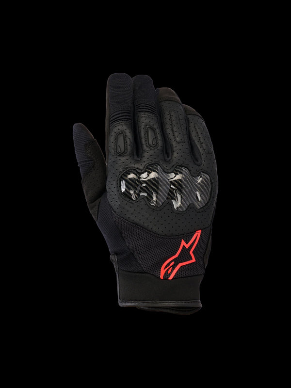 Alpinestars Megawatt V2 Gloves - Black/Red Fluo