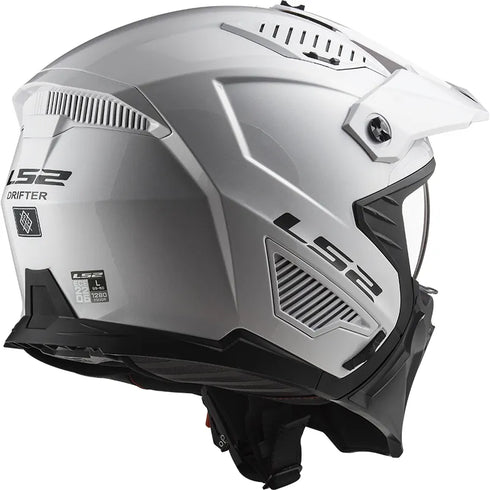 LS2 OF606 Drifter Solid Helmet - White Gloss
