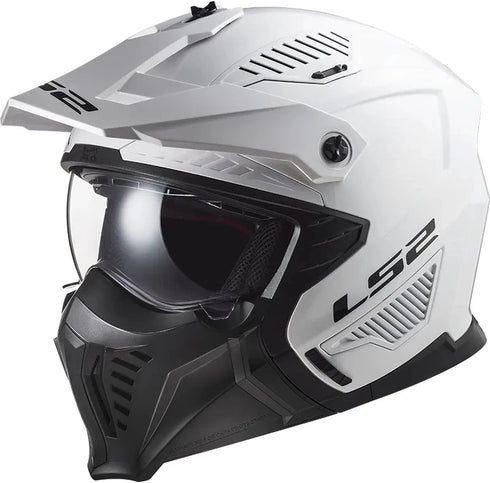 LS2 OF606 Drifter Solid Helmet - White Gloss