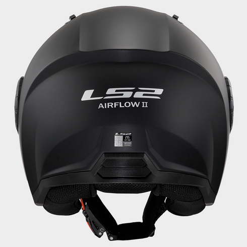 LS2 OF616 Airflow 2 Solid Helmet - Black-06 Matt — Motorcycle Helmets (image 3 of 14)