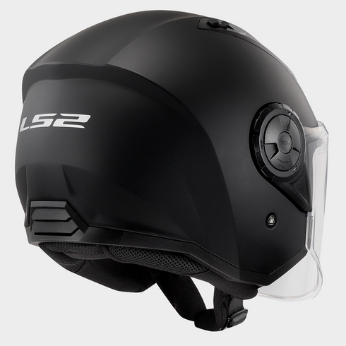 LS2 OF616 Airflow 2 Solid Helmet - Black-06 Matt — Motorcycle Helmets (image 4 of 14)
