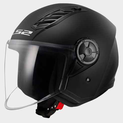 LS2 OF616 Airflow 2 Solid Helmet - Black-06 Matt — Motorcycle Helmets (image 1 of 14)