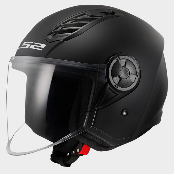 LS2 OF616 Airflow 2 Solid Helmet - Black-06 Matt — Motorcycle Helmets (image 1 of 14)