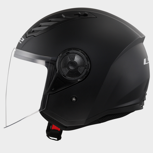 LS2 OF616 Airflow 2 Solid Helmet - Black-06 Matt — Motorcycle Helmets (image 2 of 14)