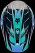 Fox Racing V3 RS Canvas Helmet - Aqua Blue