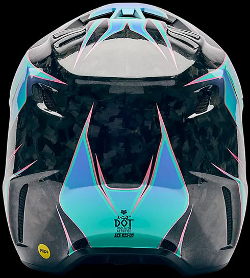Fox Racing V3 RS Canvas Helmet - Aqua Blue