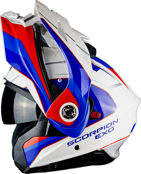 Scorpion ADX-2 Kamps Helmet - White/Red/Blue