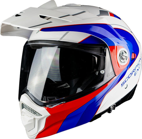 Scorpion ADX-2 Kamps Helmet - White/Red/Blue