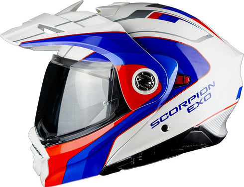 Scorpion ADX-2 Kamps Helmet - White/Red/Blue
