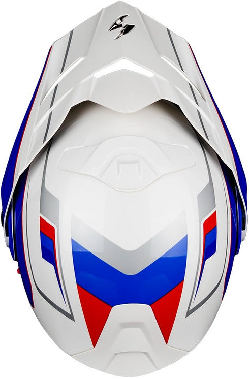 Scorpion ADX-2 Kamps Helmet - White/Red/Blue