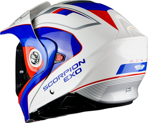 Scorpion ADX-2 Kamps Helmet - White/Red/Blue