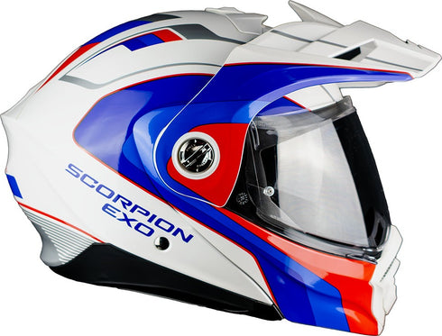 Scorpion ADX-2 Kamps Helmet - White/Red/Blue