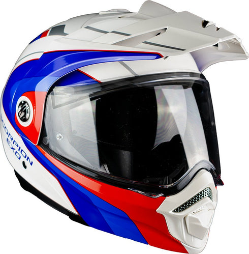 Scorpion ADX-2 Kamps Helmet - White/Red/Blue