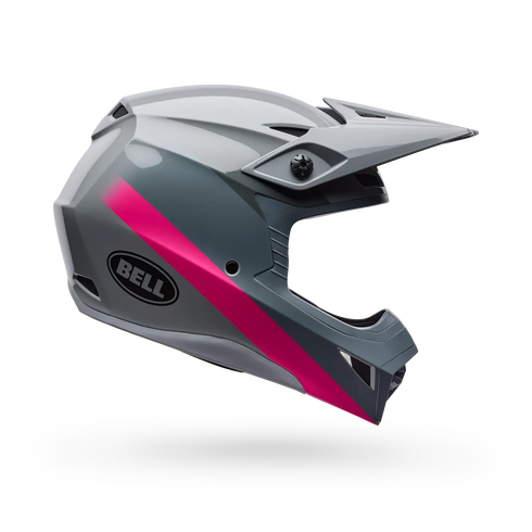 Bell Youth MX-10 MIPS Aviator Helmet - Grey/Pink