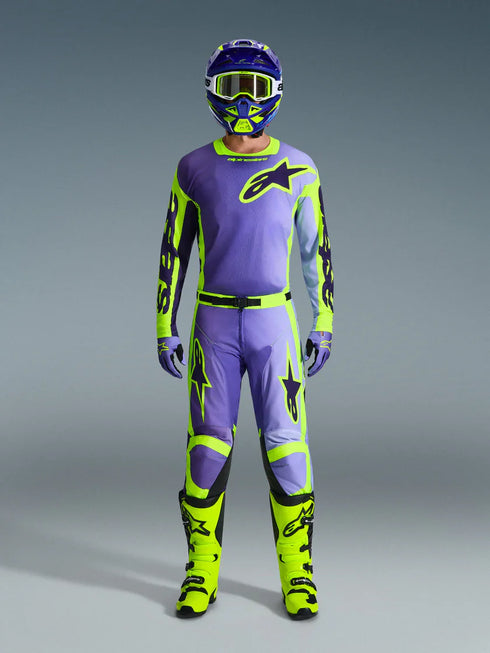 Alpinestars 2026 Racer Portl Jersey Purple/Yellow Fluo