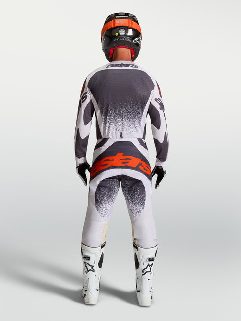Alpinestars 2027 Techstar Swan Pants - Light Lilac/Dark Grey/Red Fluo