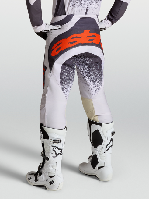 Alpinestars 2027 Techstar Swan Pants - Light Lilac/Dark Grey/Red Fluo