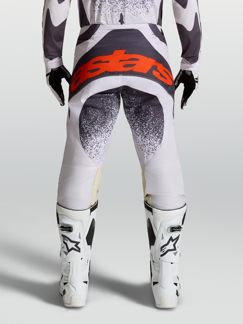Alpinestars 2027 Techstar Swan Pants - Light Lilac/Dark Grey/Red Fluo