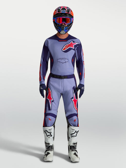Alpinestars 2027 Racer Air Hunt Pants - Light Violet/Deep Purple/Pink Fluo