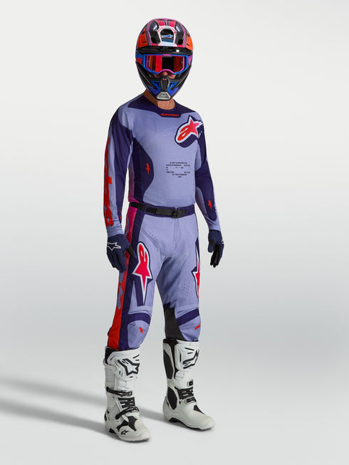 Alpinestars 2027 Racer Air Hunt Pants - Light Violet/Deep Purple/Pink Fluo