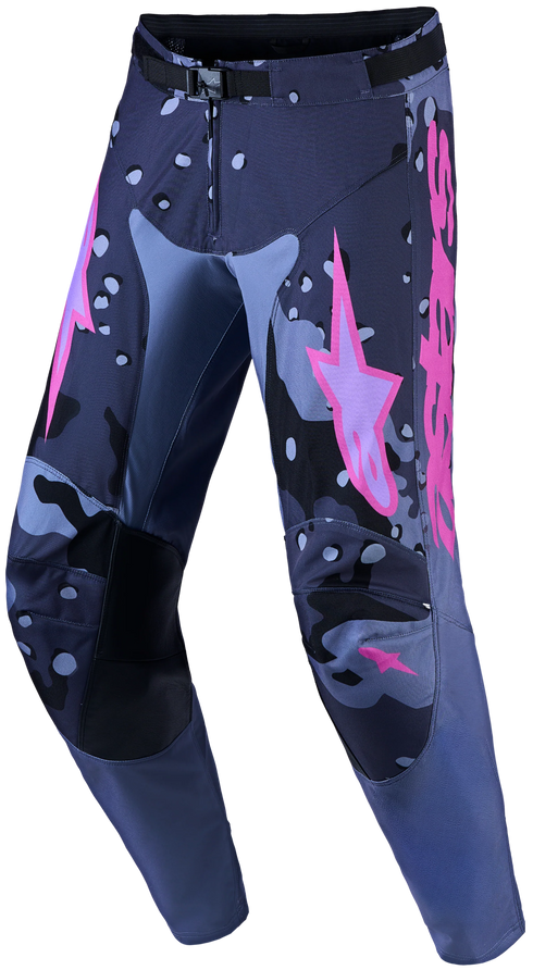 Alpinestars 2027 Racer Lone Pants - Grey Camo/Purple — Motorcycle Gear (image 1 of 10)