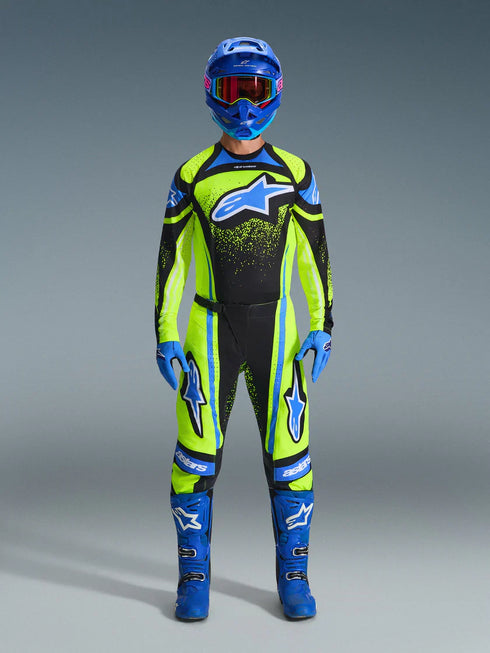Alpinestars 2026 Techstar Nomur Jersey Dark Navy/Yellow Fluo/Ucla Blue