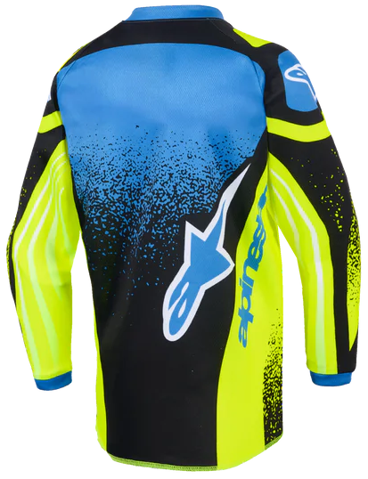Alpinestars 2026 Kids Racer Nomur Jersey Navy/Yellow/Blue — product (image 2 of 2)