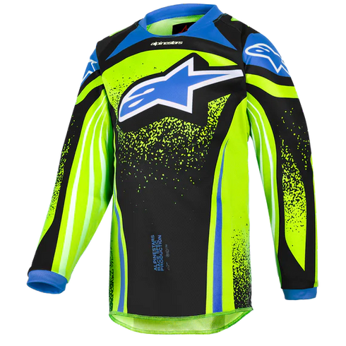 Alpinestars 2026 Kids Racer Nomur Jersey Navy/Yellow/Blue — product (image 1 of 2)
