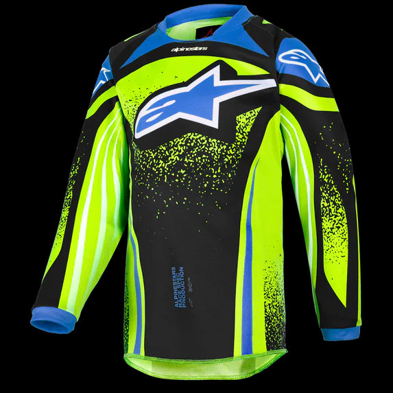 Alpinestars 2026 Kids Racer Nomur Jersey Navy/Yellow/Blue