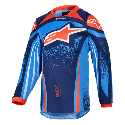 Alpinestars 2026 Kids Racer Nomur Jersey Navy/Orange/Blue